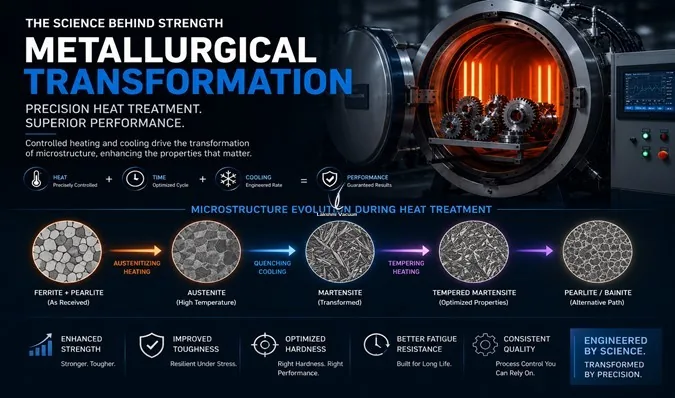 Metallurgical Transformations in Vacuum Heat Treatment
