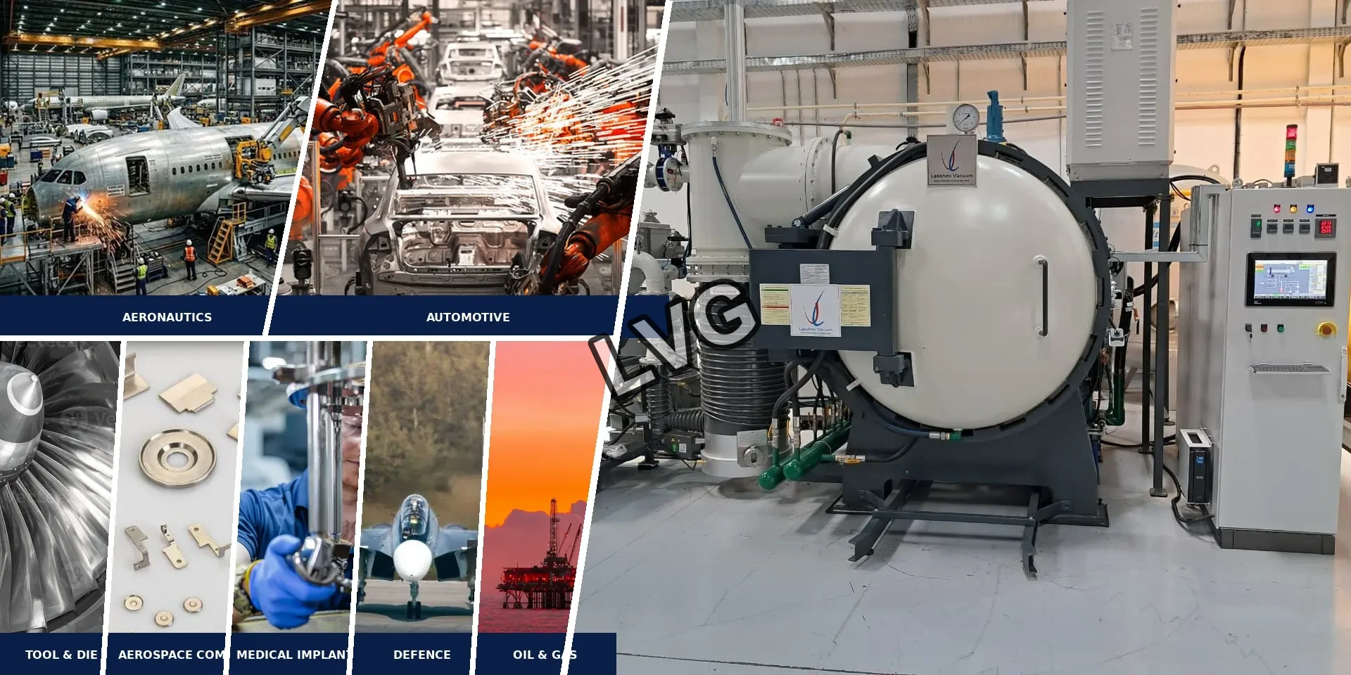 Industries served by Lakshmi Vacuum Technologies
