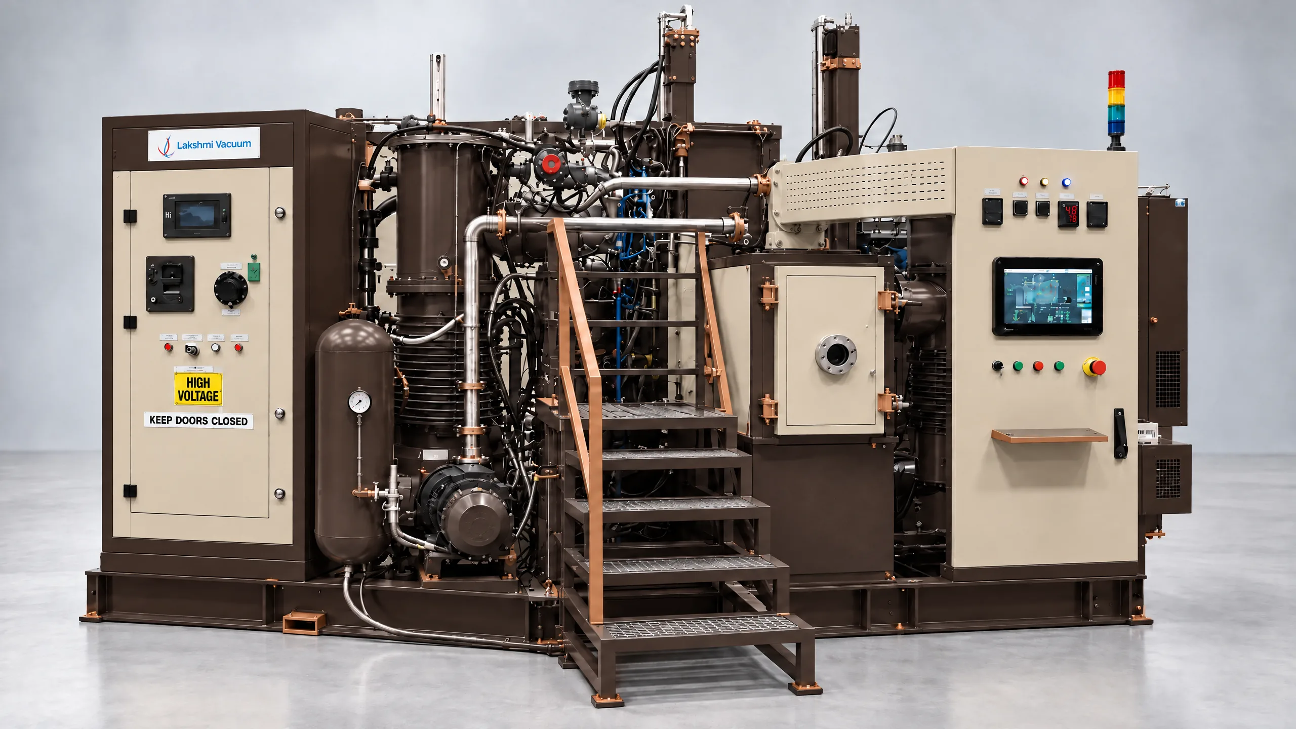 Vacuum strip casting furnace for NdFeB and rare-earth alloy strip casting